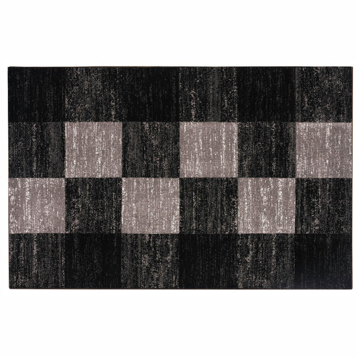 Alfombra Interior Idetex Frize Carved D4 Negro 150 x 200 cm