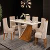 Juego de Comedor Altavision Forme Frow 6 Sillas Blanco