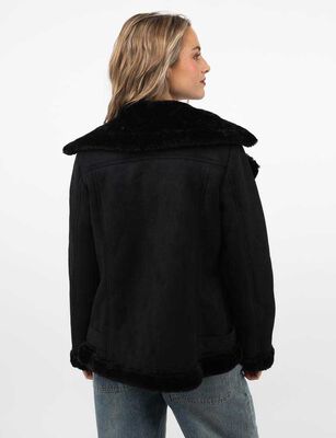 Imagen 2 del producto Chaqueta Aviadora Mujer Icono Negro