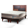 Cama Europea Flex Base Dividida 2 Plazas Maximo Cobre + Respaldo Colonia