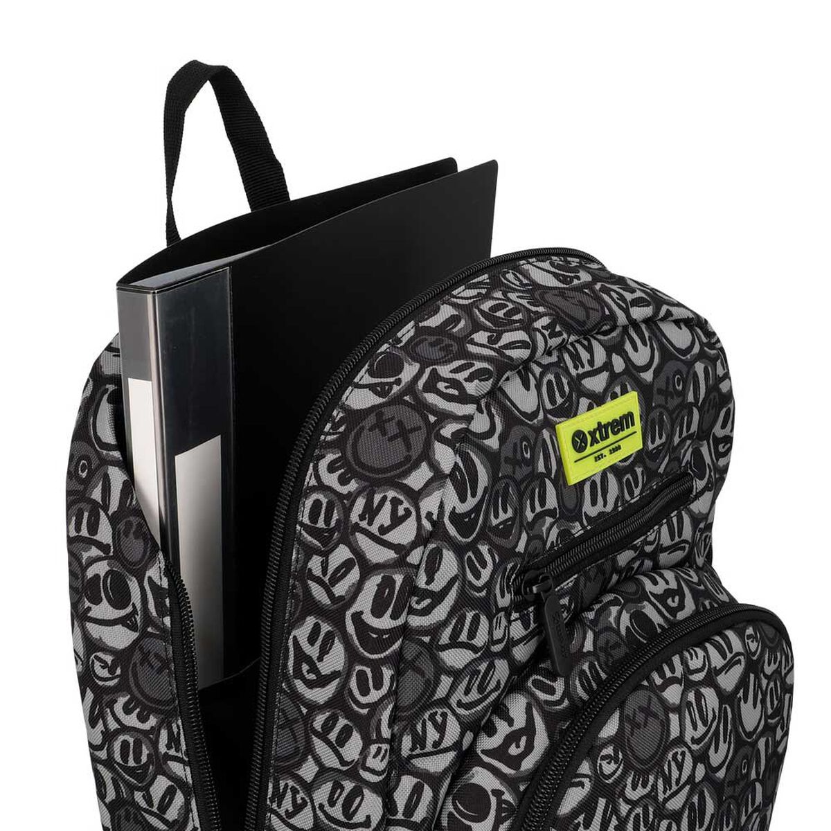 Multipack 6XT Mochila Ni&ntilde;o Xtrem Graffiti Print Negro