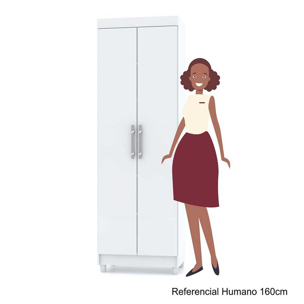 Clóset Kea Ideal 2 Puertas Blanco