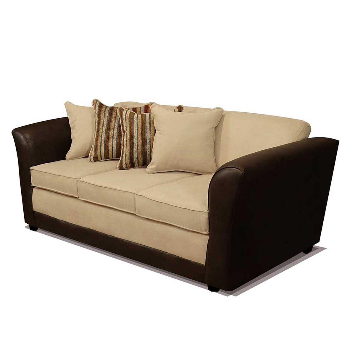 Juego de Living Elegant Detail Minesota Sofá 3 Cuerpos + Sofá 2 Cuerpos Beige