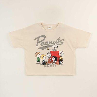 Imagen 1 del producto Polera Manga Corta Niña Snoopy Damasco