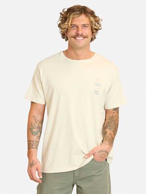 Imagen 1 del producto Polera Con Estampado Manga Corta Hombre Maui And Sons Beige