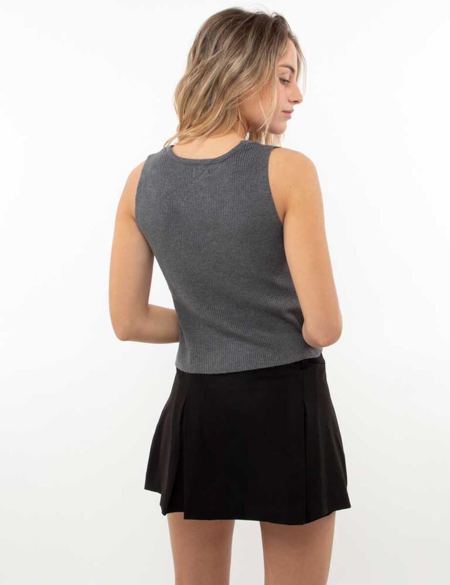 Sweater Botones Sin Mangas Mujer Icono