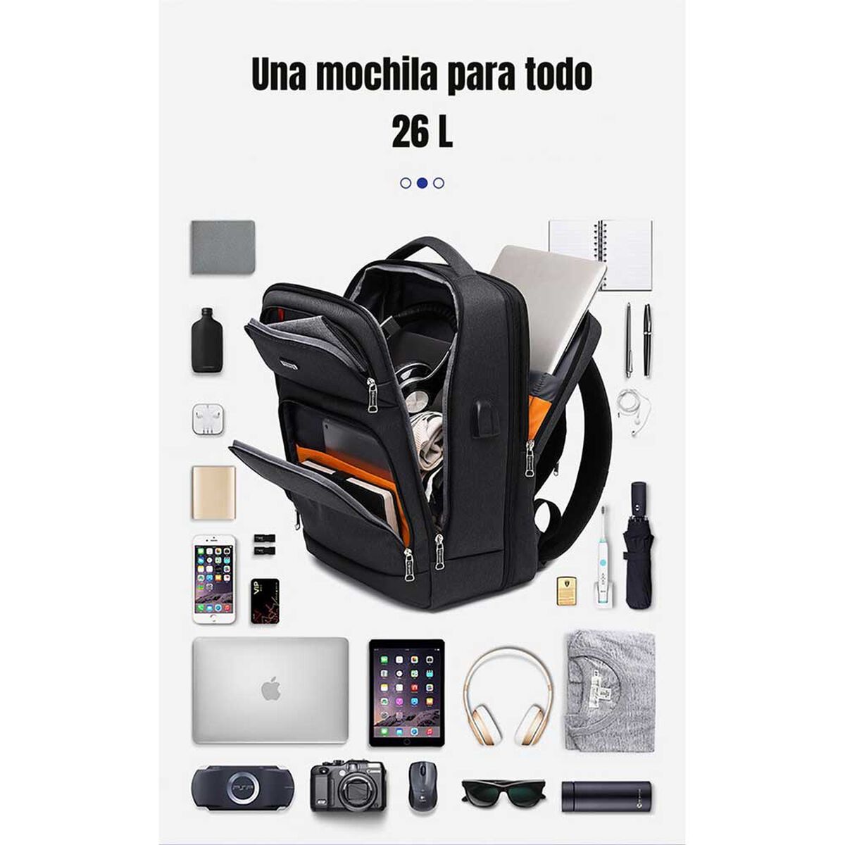 Mochila Computación LuBabycas Office 16" 32 lts.