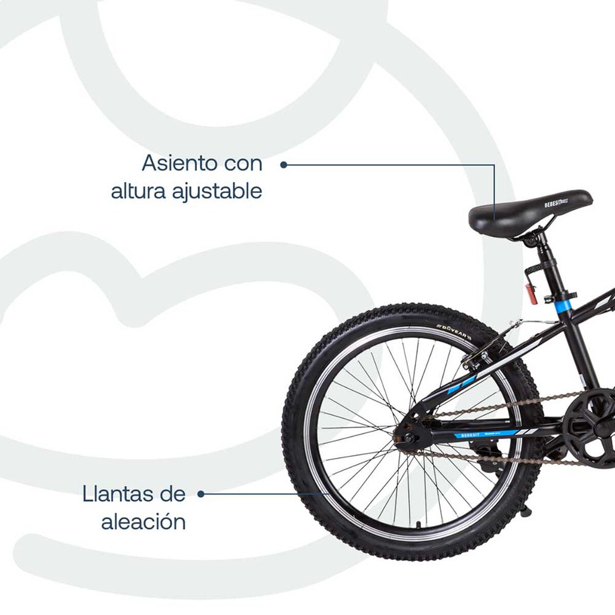 Bicicleta Kyson 20 Azul Bebesit