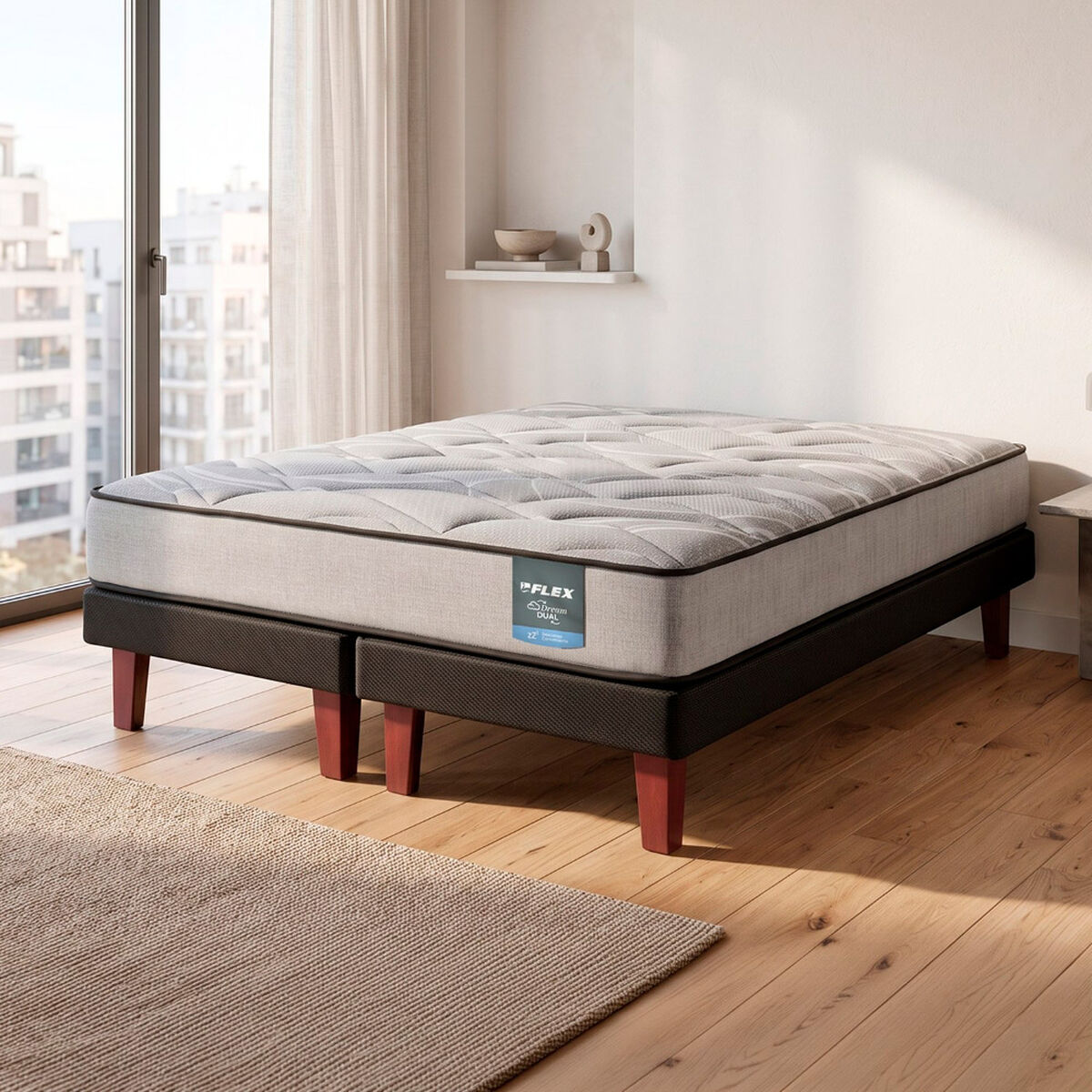 Cama Europea Flex 2 Plazas Dream Dual Box