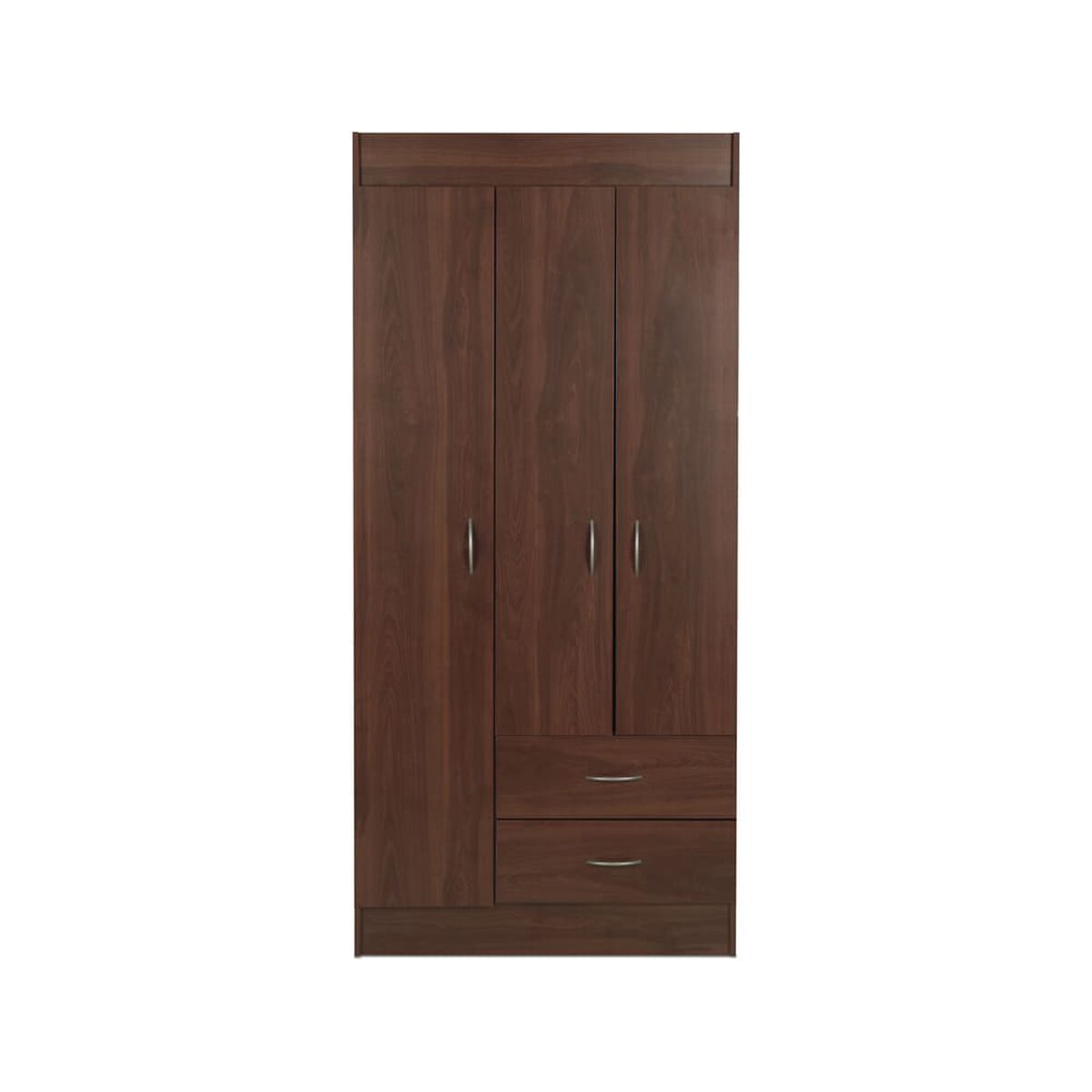 Closet Stanford 3 Puertas 2 Cajones Chocolate