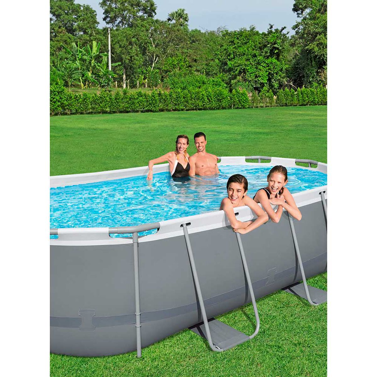 Piscina Estructural Ovalada Bestway Steel Pro Max 250x427 cm 7250 Litros