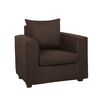 Juego de Living Deco Outlet Turín Sofá 3 Cuerpos + Dos Sillones 1 Cuerpo Chocolate