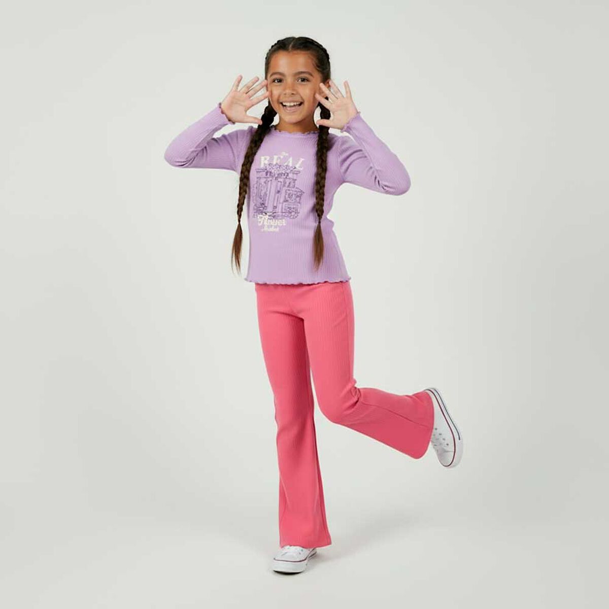 Polera Manga Larga Ni&ntilde;a Chess