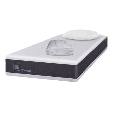 Imagen 2 del producto Colchón CIC 1,5 Plazas New Ortopedic + Almohada + Cubrecolchón