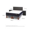 Cama Europea CIC Base Dividida King Premium + Respaldo + 2 Veladores Villarrica