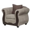 Juego de Living Black Factory Barcelona Sofá 3 Cuerpos + Dos Sillones 1 Cuerpo Beige