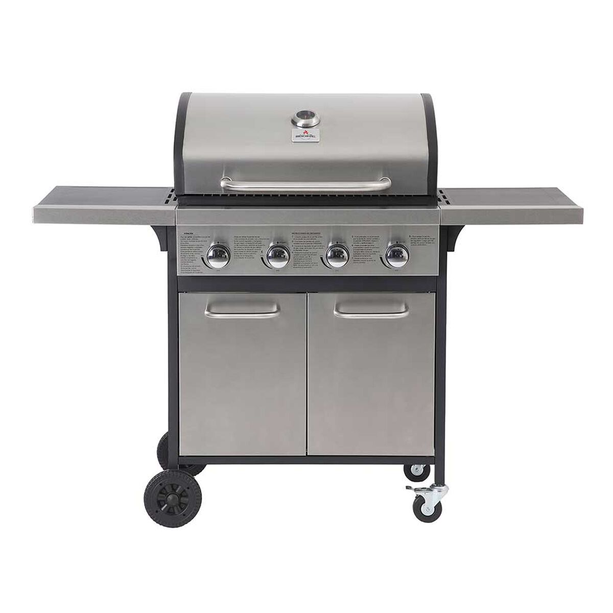 Parrilla a Gas American Grill 4 Quemadores Oregon Inox