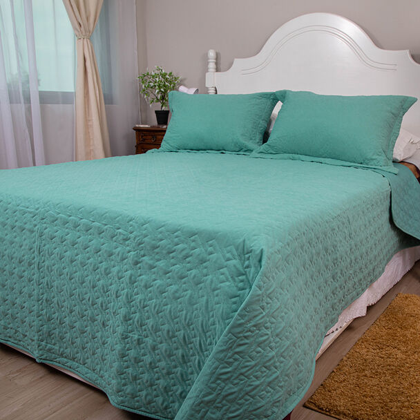 Quilt Doral King Menta Velvety