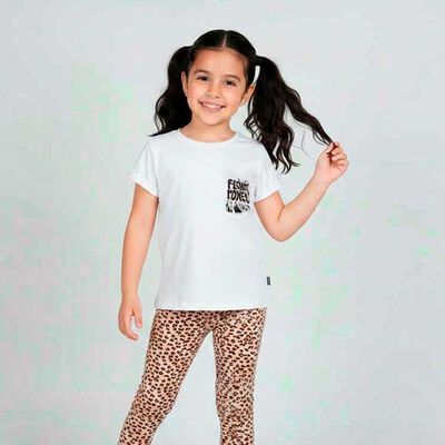 Polera Manga Corta Ni&ntilde;a Chess