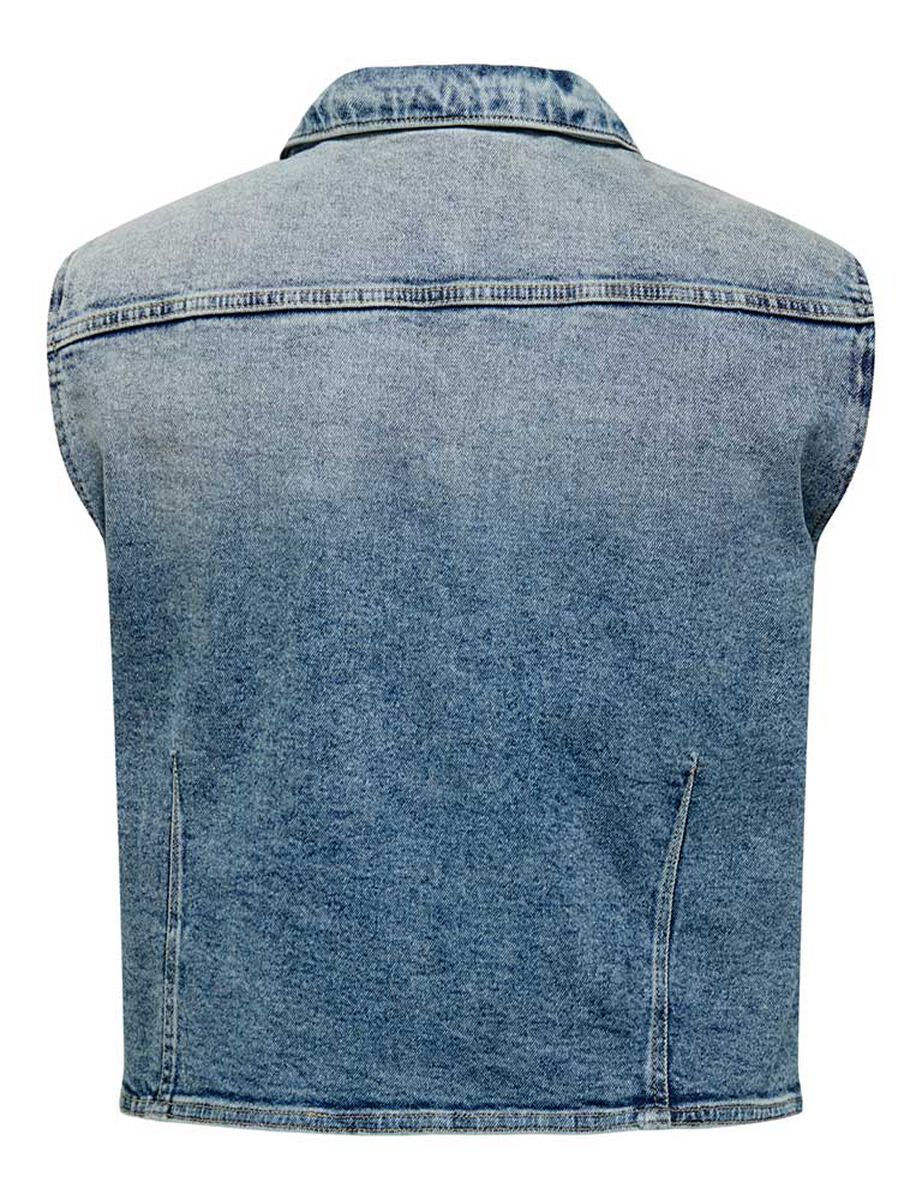 Chaqueta Denim Sin Mangas Mujer Only Carmakoma