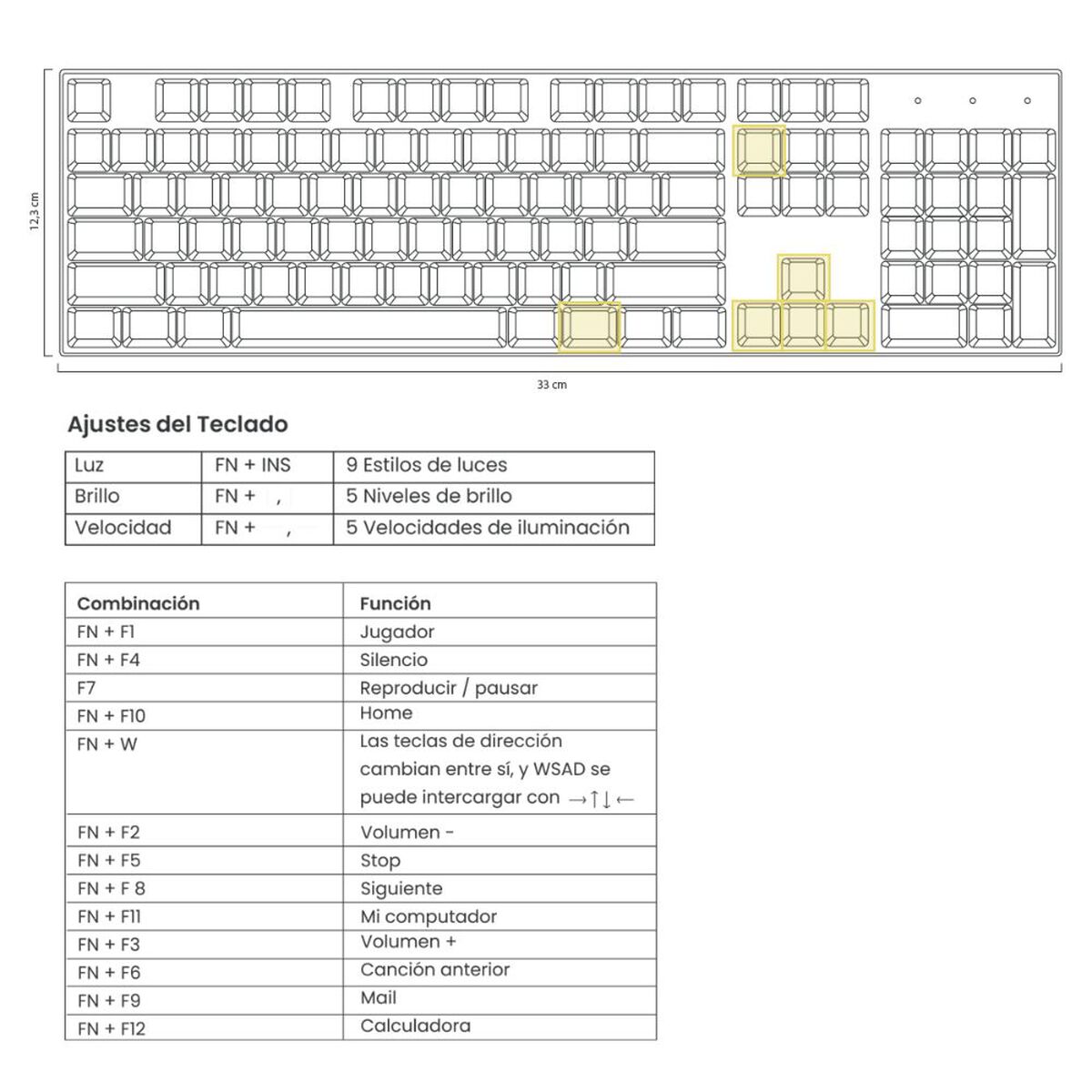 Teclado Gamer Mecánico Levo Storm USB