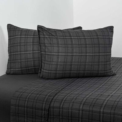 Imagen 1 del producto Juego de Sábanas Polar American Family 2 Plazas Roy No Aplica Gris