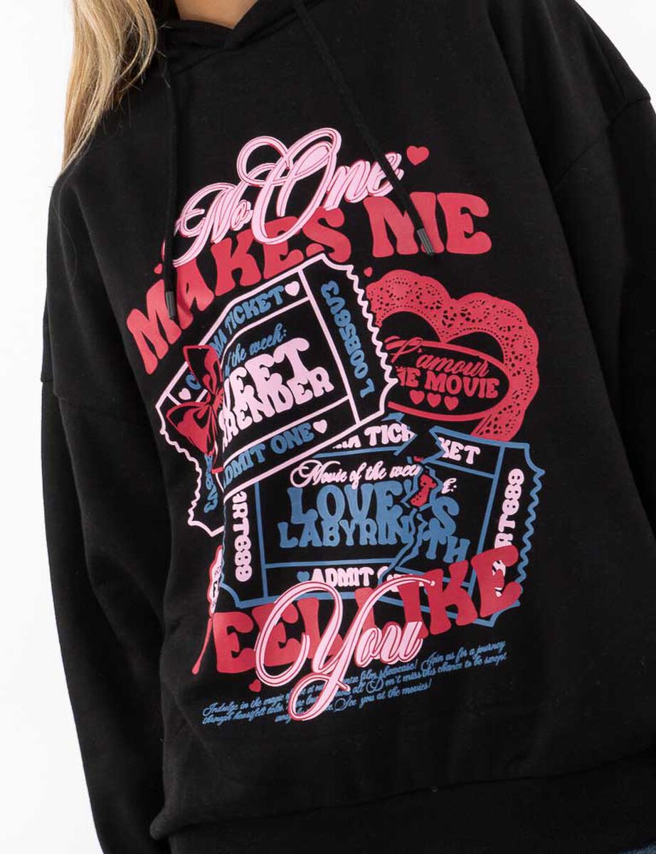 Polerón Con Estampado Mujer Icono