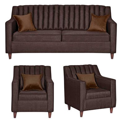 Imagen 1 del producto Juego de Living Diseño A&M Home Isabella Sofá 3 Cuerpos + 2 Sillones 1 Cuerpo Chocolate