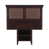Respaldo Single + Velador CIC New Torino Chocolate