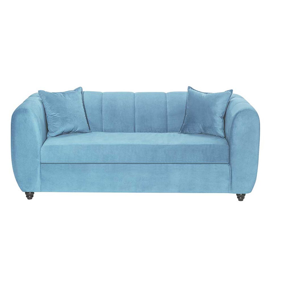 Sofá Muebles M&E Italia 3 Cuerpos Turquesa