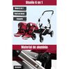 Coche Doble Duo Reclinable 6 Modos En 1 LuBabycas Gris