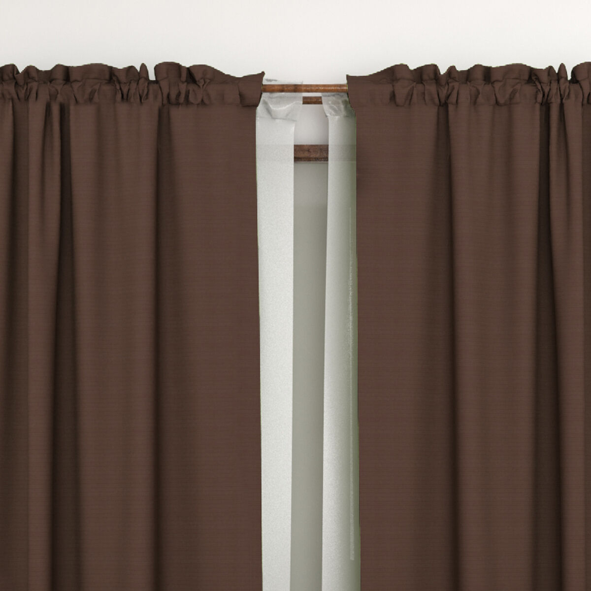 Combo Cortinas Doral Agatha 220 x 140 cm Café