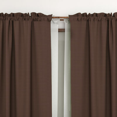 Imagen 2 del producto Combo Cortinas Doral Agatha 220 x 140 cm Café