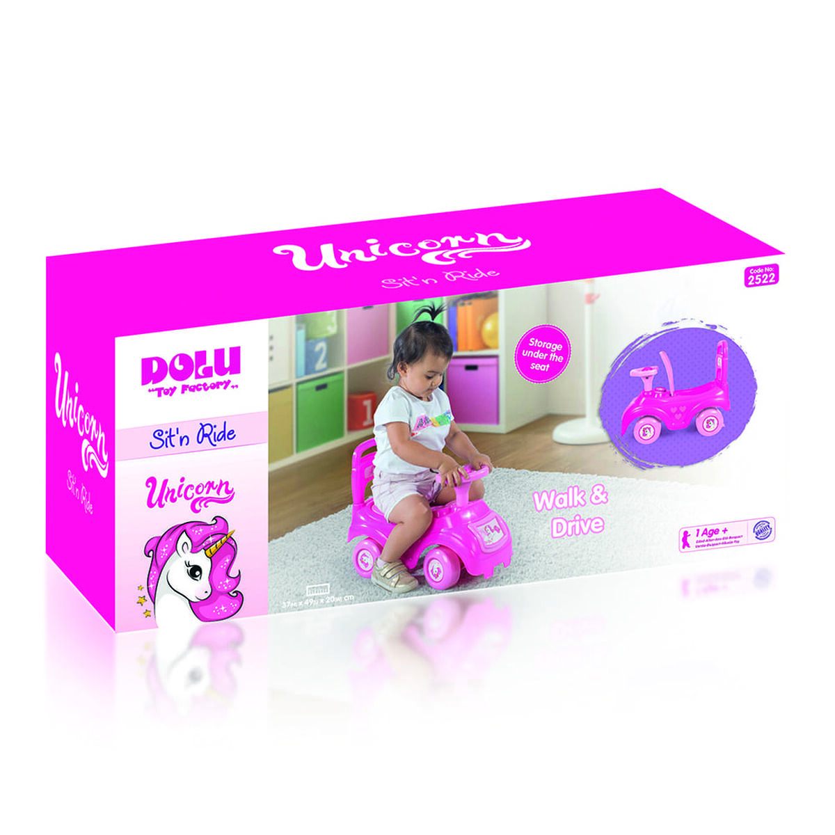 Correpasillos Unicornio Rosado Dolu