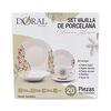 Juego de Vajilla Domenica Doral 20 Piezas