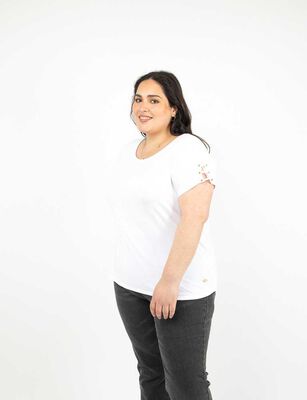 Imagen 1 del producto Polera Manga Corta Mujer Extralindas Blanco