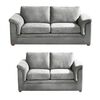 Juego de Living Latam Home Ancona 3 Cuerpos + Sof&aacute; 2 Cuerpos Gris