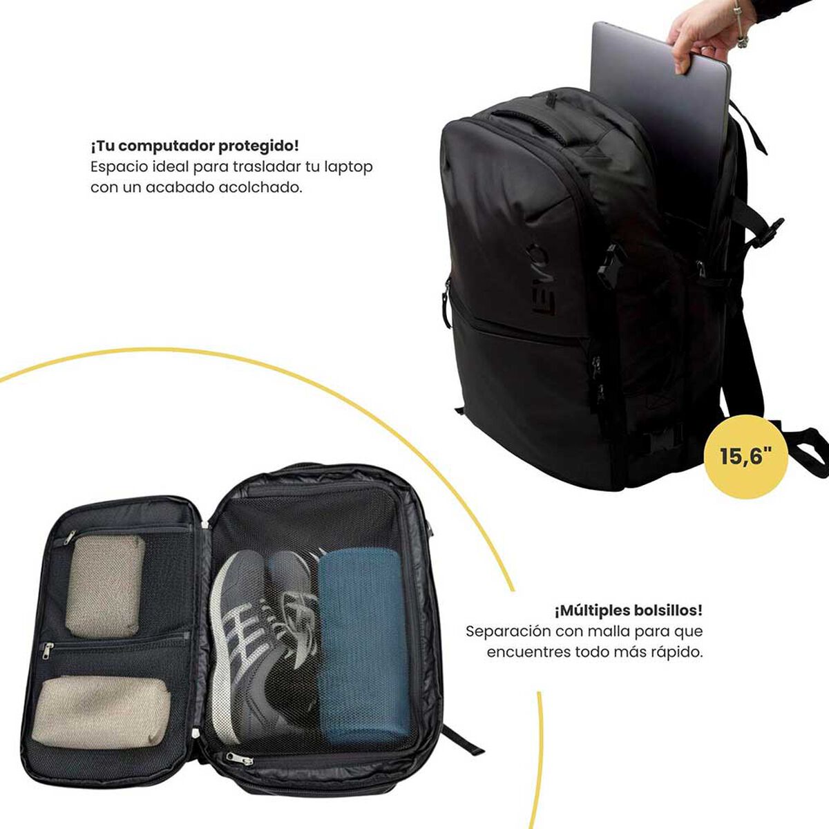 Mochila LEVO AeroSuite 16" Negro