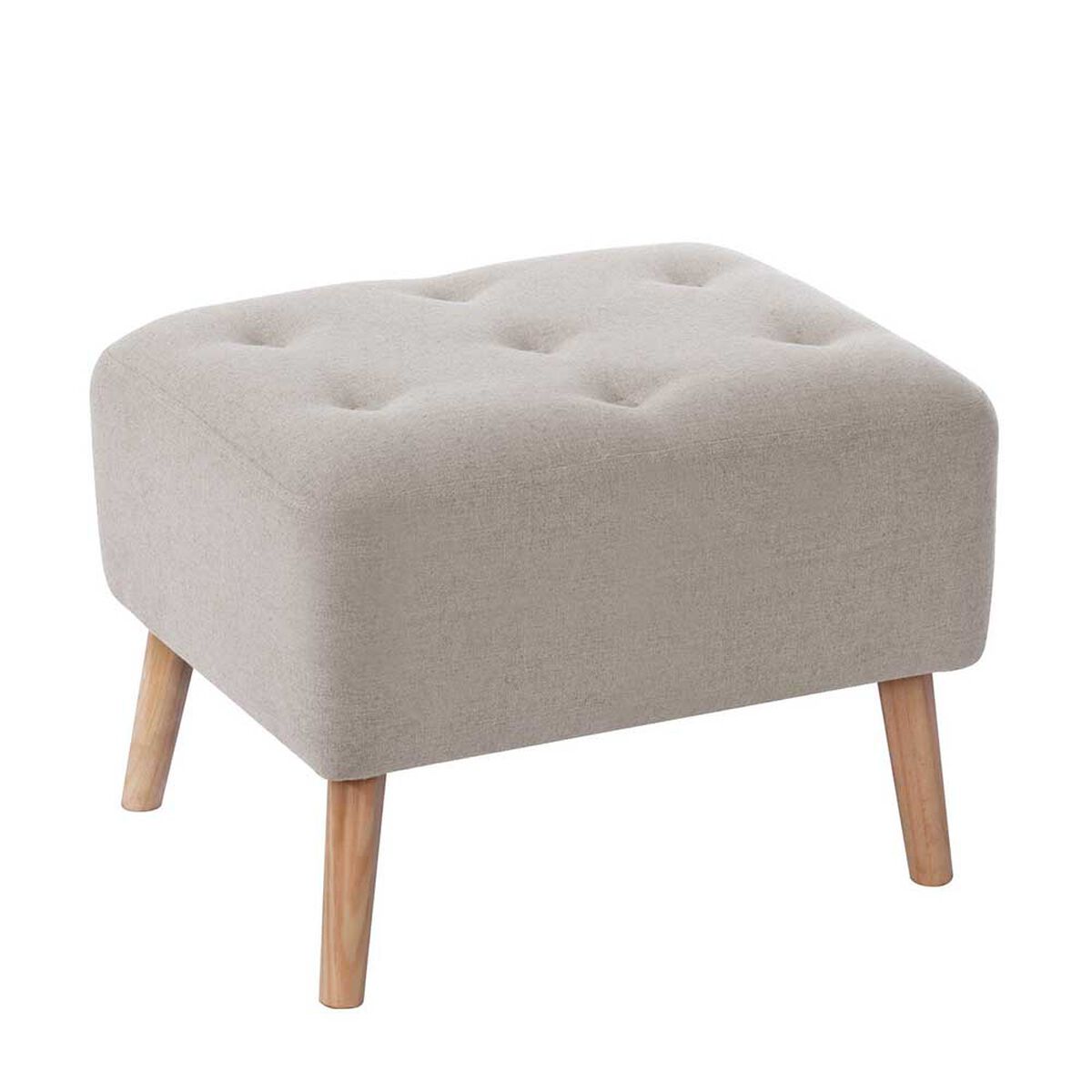 Pouf Latam Home Lyon Lino Blanco