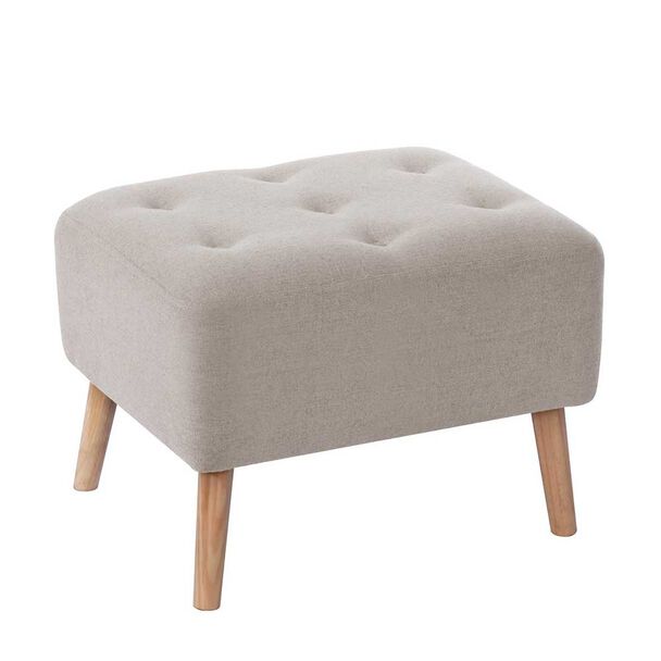 Pouf Latam Home Lyon Lino Blanco