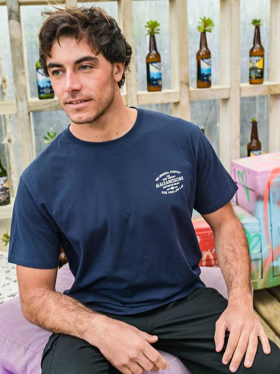 Polera Con Estampado Manga Corta Hombre Maui And Sons