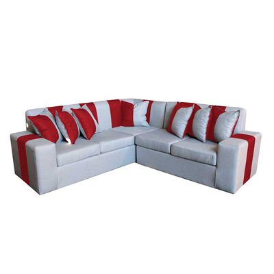 Imagen 1 del producto Sofá Secccional Muebles MYM Victor 4 Cuerpos Gris Burdeo