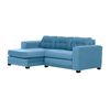 Sof&aacute; Seccional Derecho Living Factory Roma 3 Cuerpos Azul Piedra