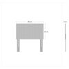 Cama Europea Celta 1,5 Plazas Carbono + Respaldo Acolchado