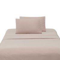 Juego de Sábanas Illusions 2 Plazas Broderie Rosa
