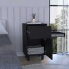 Velador TuHome Secret Z-81 con Cajón Oculto 1 Puerta Wengue