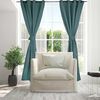Set Cortinas Doral Amazon City  220 x 140 cm Azul Petroleo