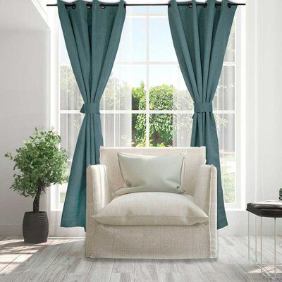 Imagen 1 del producto Set Cortinas Doral Amazon City  220 x 140 cm Azul Petroleo