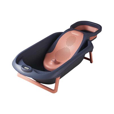 Bañera Premium con Lavapelo y Accesorios Lubabycas Rosada