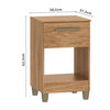 Velador Vekkahome Prada 1 Cajon Café
